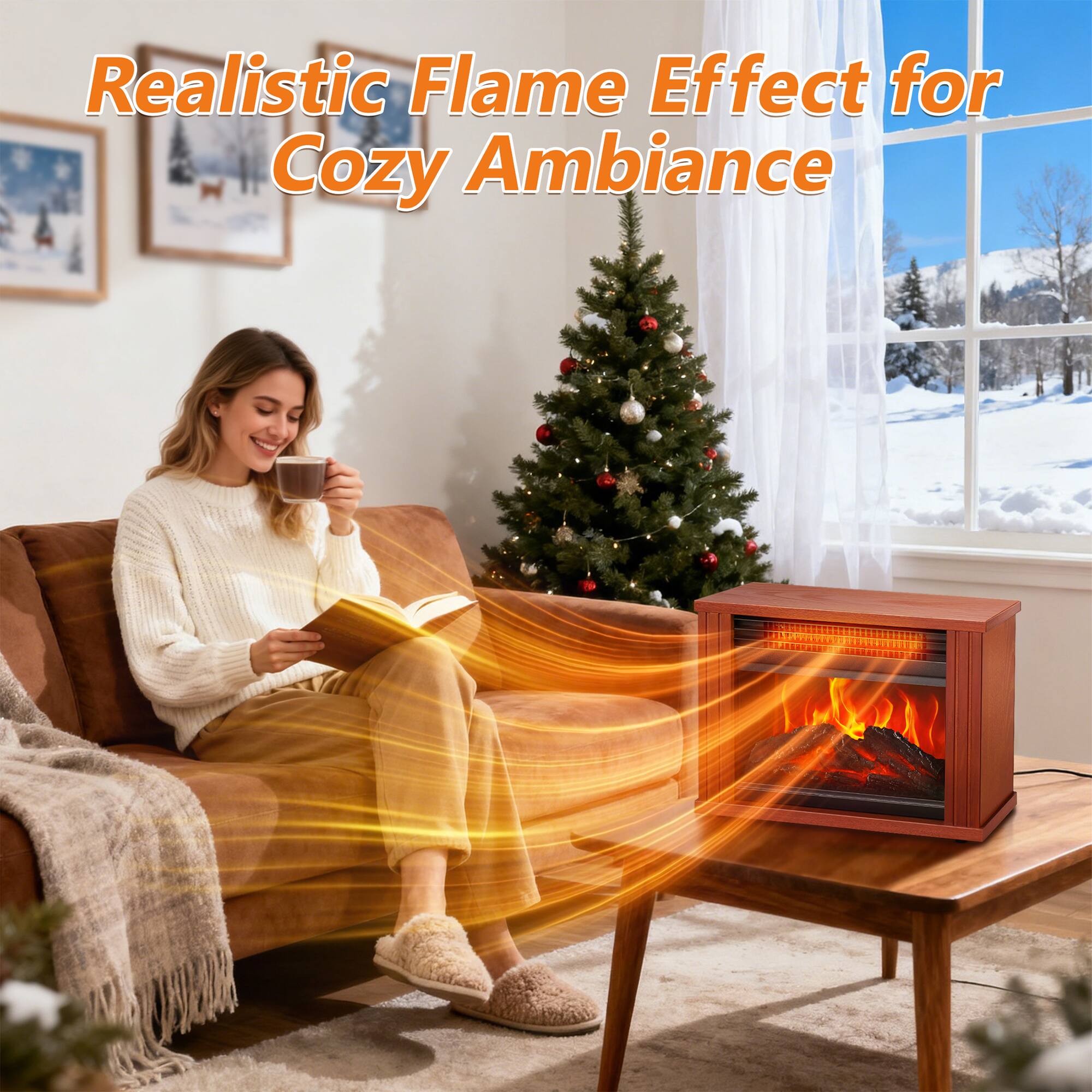 Realistic Flame Effect for Cozy Ambiance