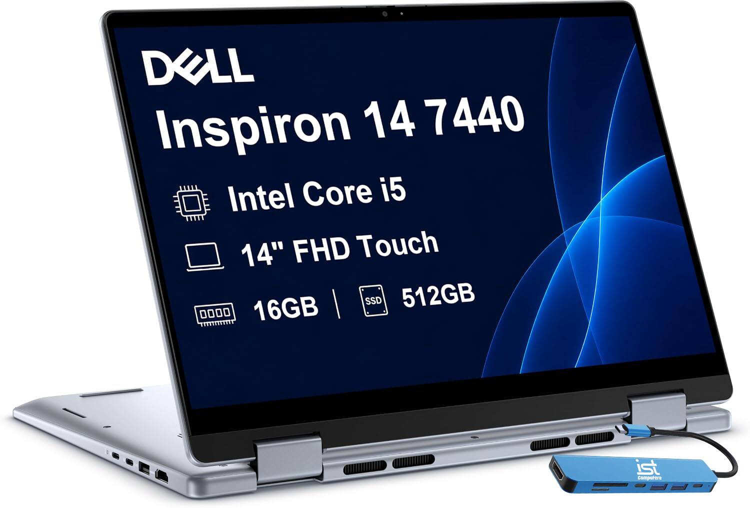 DELL Inspiron 14 7440  
Intel Core i5  
14" FHD Touch  
16GB  
SSD 512GB
