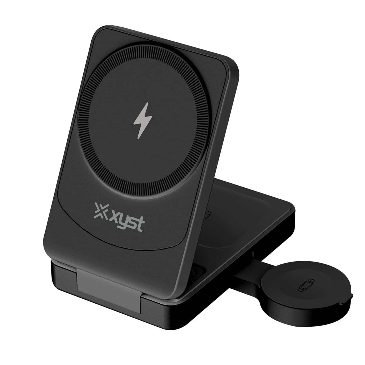 Xyst - MagStation 3-in-1 Foldable Wireless Charging Dock, 15W Fast Charge - Black price history on PriceWatchPro