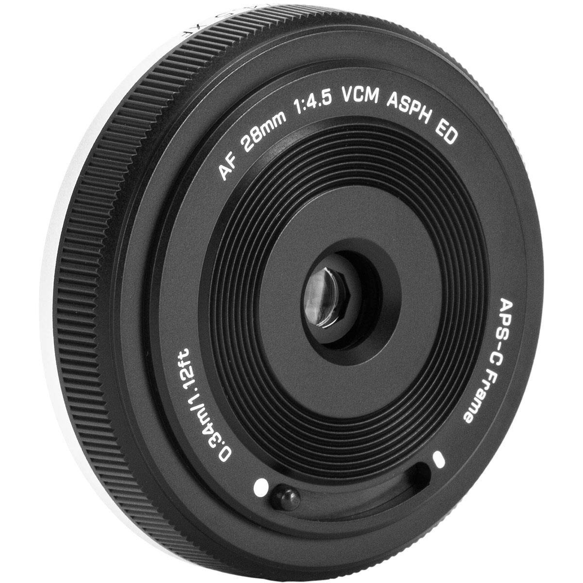 1:4.5 VCM 28mm ASPH ED  
AF 28mm  
0.34m/1.12ft  
APS-C Frame