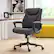 Angle. Serta - Connor Upholstered Executive High-Back Office Chair with Lumbar Support - Microfiber - Black.