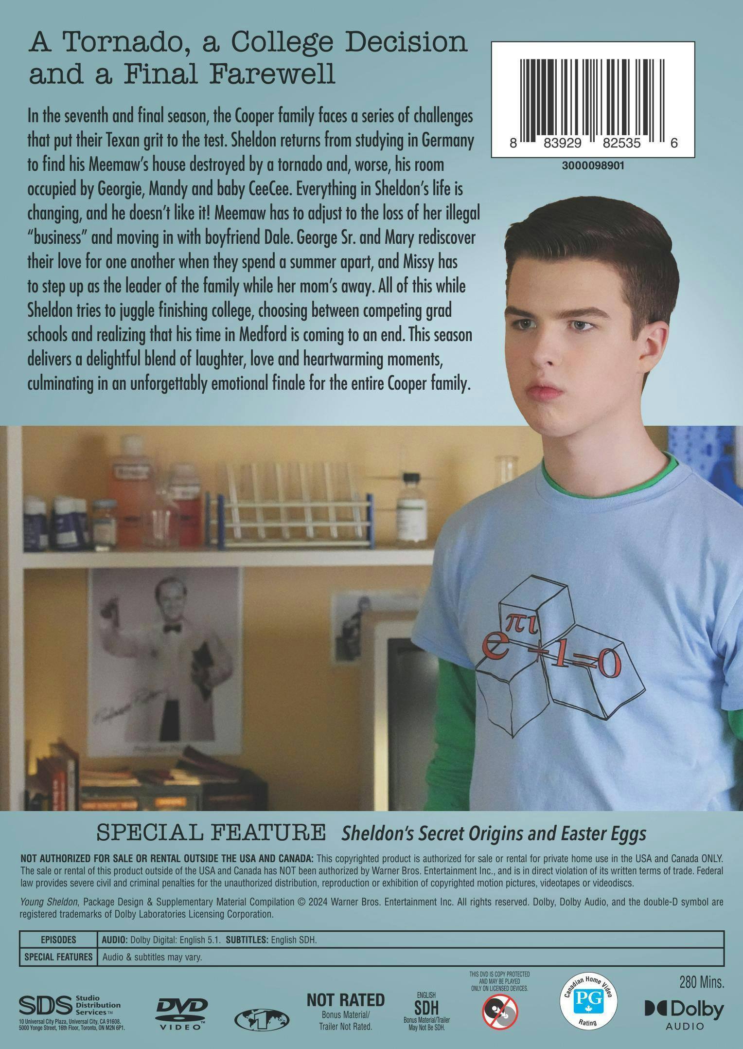 Back. Young Sheldon: The Complete Seventh Season [DVD].
