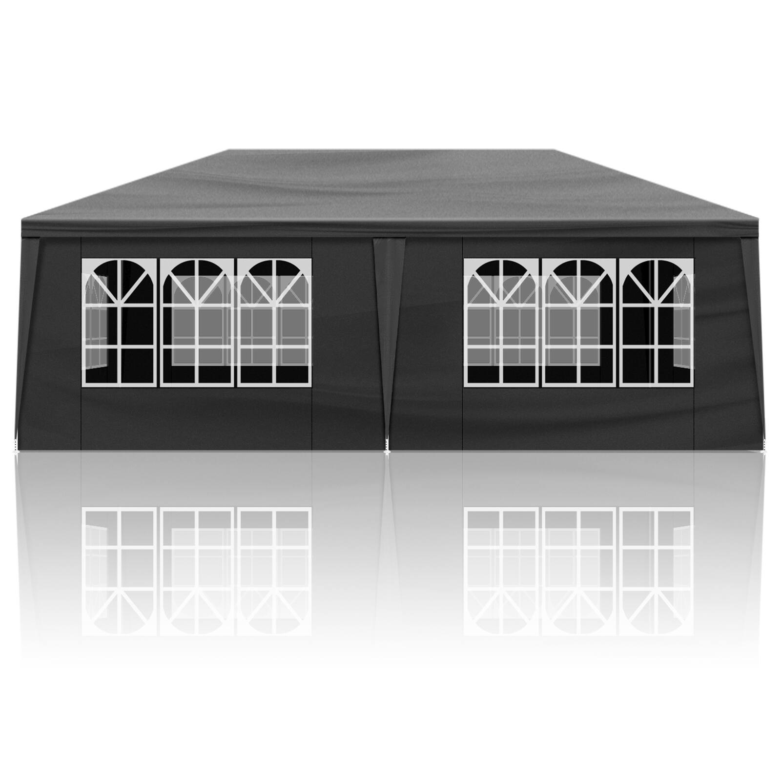 Alt View 1. Winado - 10'x20' Outdoor Party Tent with 6 Removable Sidewalls, Waterproof Canopy Patio Wedding Gazebo, Black - Black.