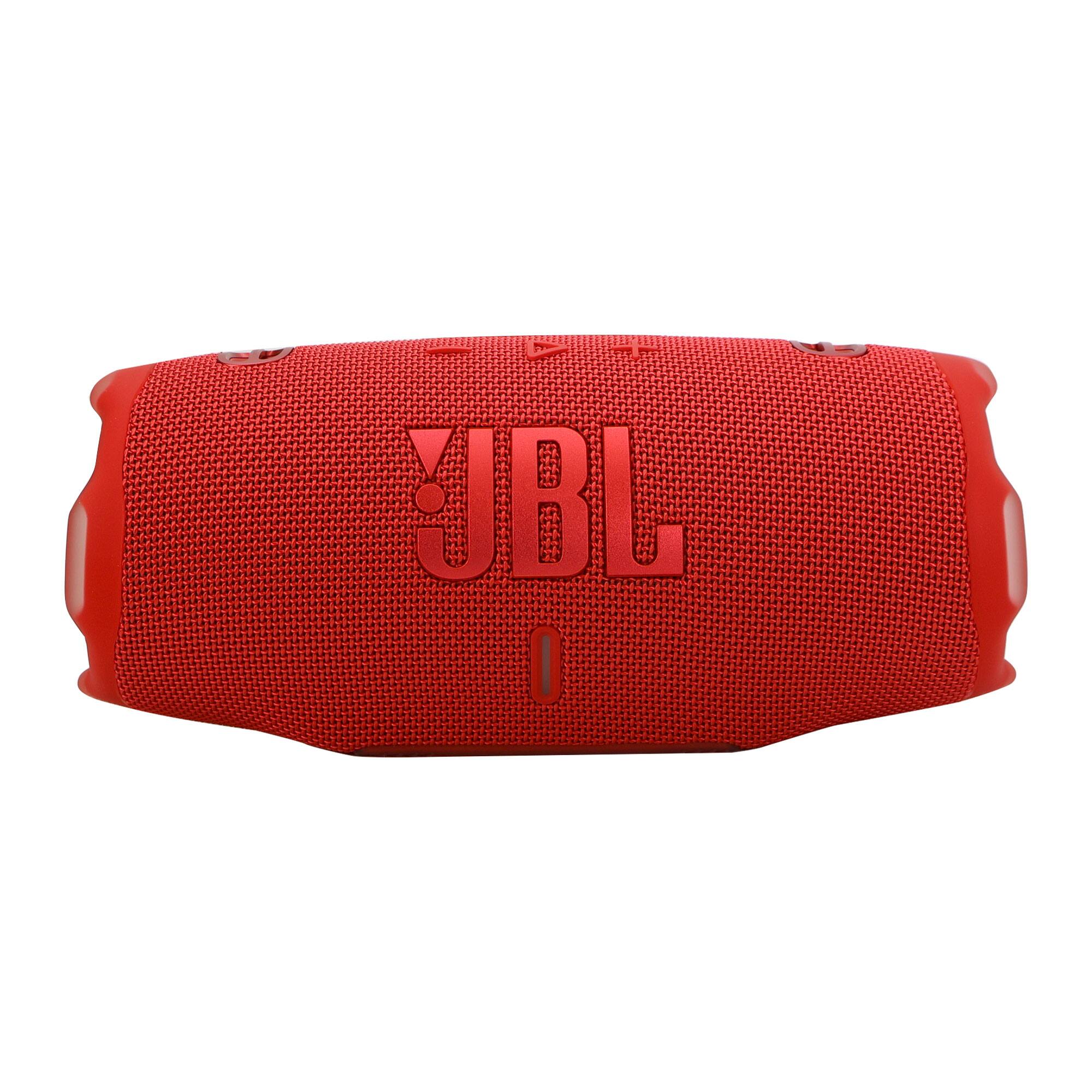 Left. JBL - 2x JBL Charge 6 Portable Waterproof Bluetooth Speaker (Red) - Red.