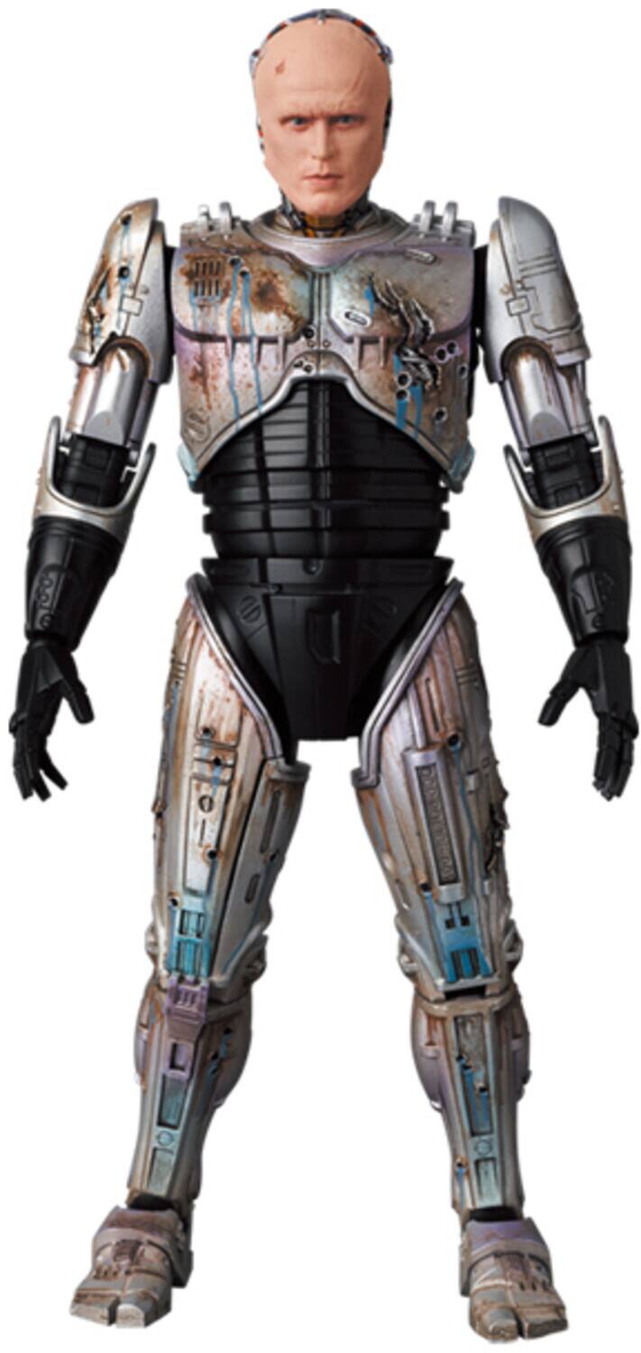 Alt View 1. PopMarket - Medicom - Robocop - Murphy Damaged Version Mafex Action Figure   - Collectibles - Multicolor.