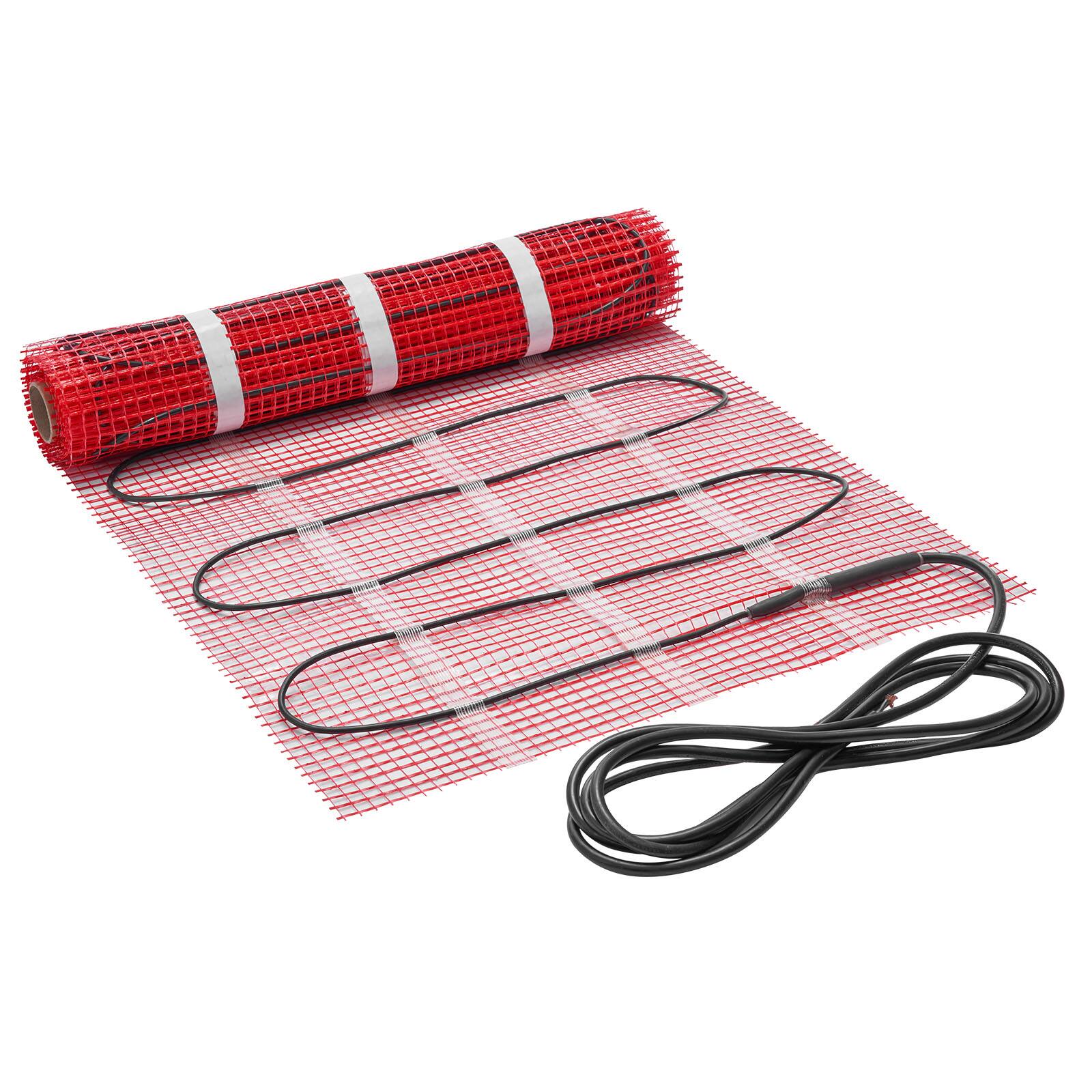 Alt View 5. VEVOR - 15 sqft Self-Adhesive Mesh Floor Heating Mat System, 120V Electric Radiant Heated Floor System, with Smart Control - Black.