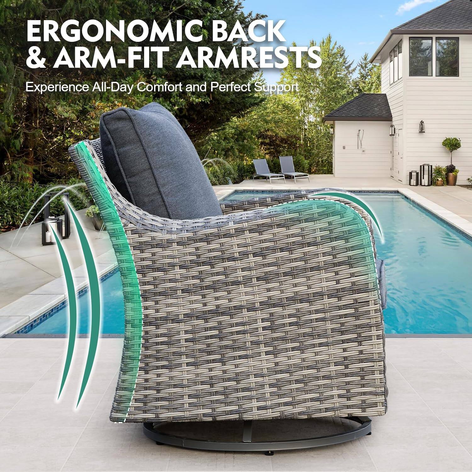 ERGONOMIC BACK & ARM-FIT ARMRESTS  
Experience All-Day Comfort and Perfect Support