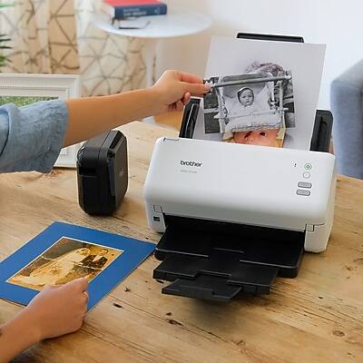 Alt View 5. Brother - Brother ADS3100 Duplex Document Scanner, Black/White - White.