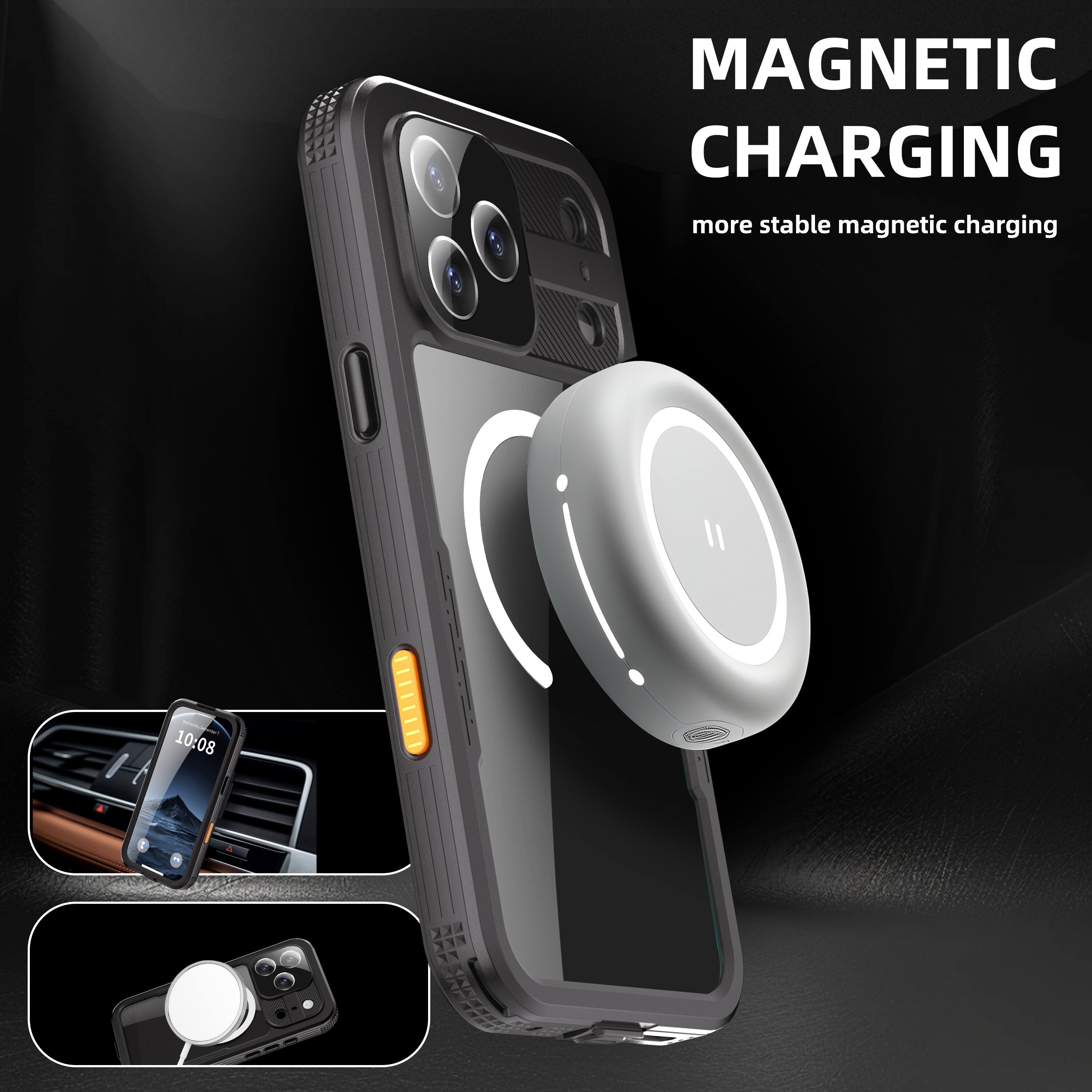 MAGNETIC CHARGING  
more stable magnetic charging  
10:08