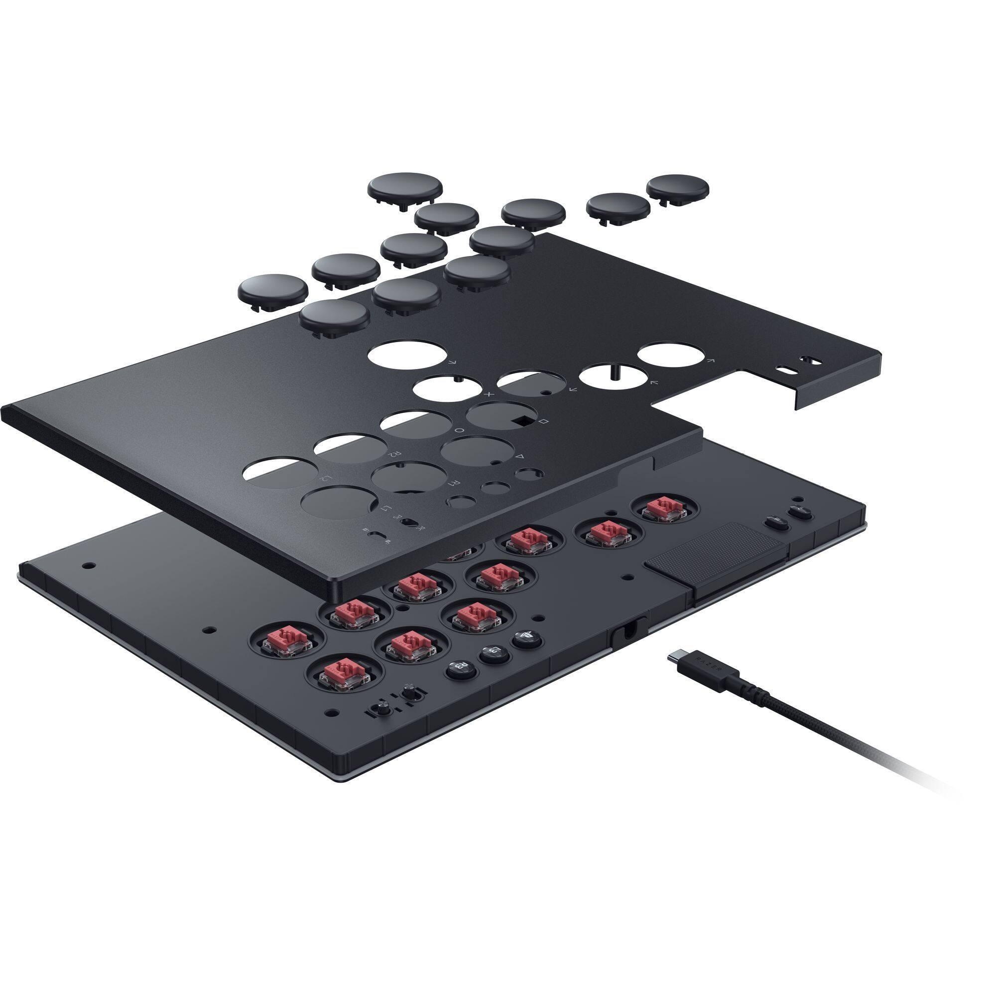 Alt View 17. Razer - Kitsune All-Button Optical Arcade Controller for PS5 and PC - Black.