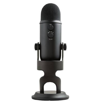 Blue Microphones Blue Yeti Microphone (Blackout) with Boom Arm Blue Microphones Blue Yeti Microphone (Blackout) with Boom Arm