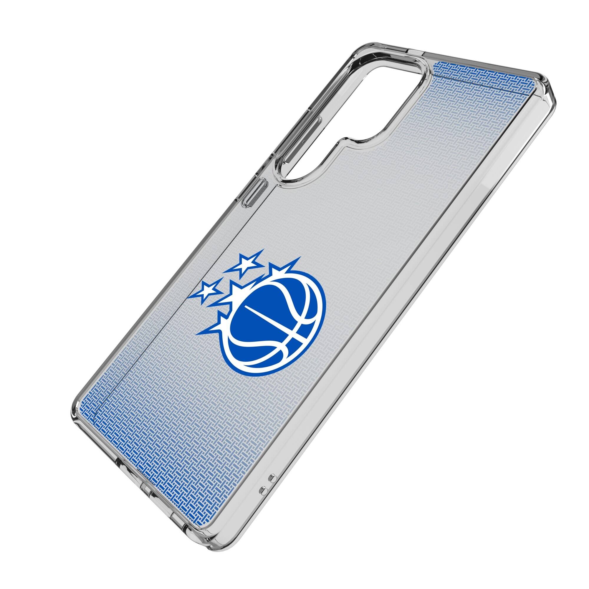 Alt View 1. Keyscaper - Orlando Magic Linen Logo Galaxy Clear Case - S23 Ultra - Multicolor.