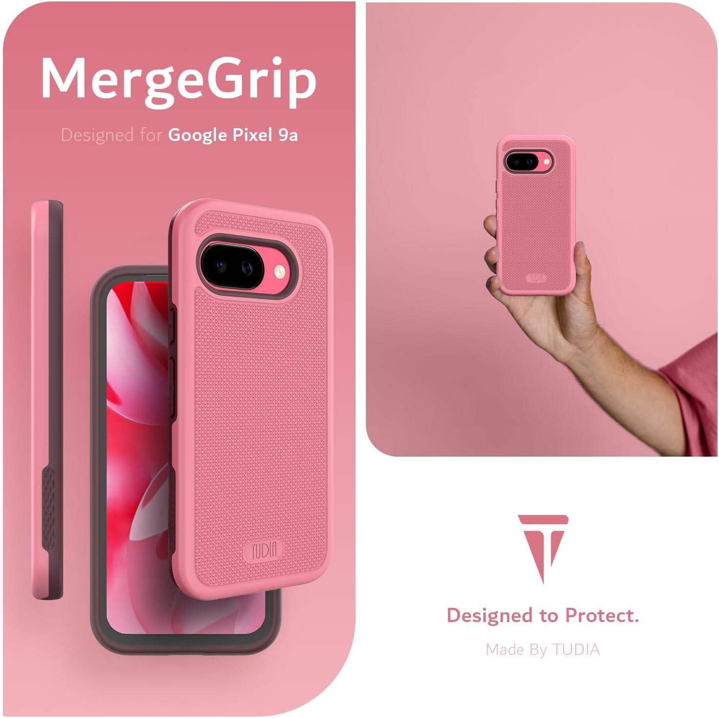 MergeGrip  
Designed for Google Pixel 9a  

Designed to Protect.  
Made By TUDIA