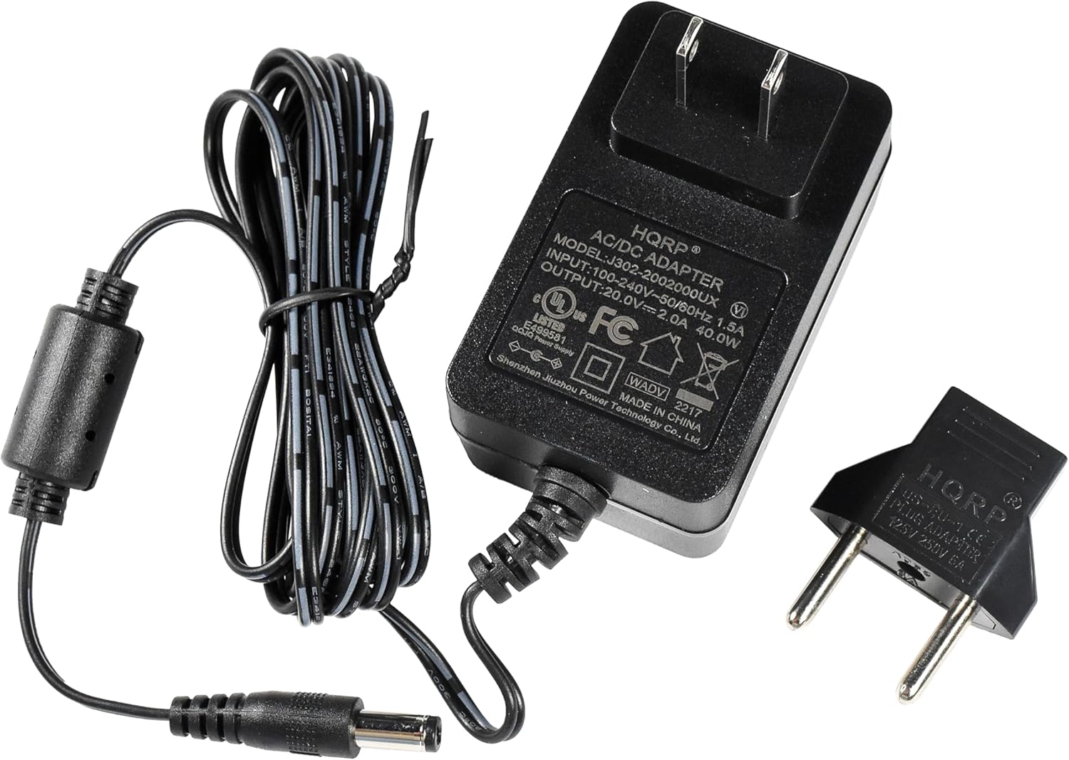 AWM STYLE MIPC BOSITAL E AWM U I I : AC/DC HQRP 30 INPUT: MODEL0 ADAPTER C OUTPUT:20. 2002000UX US V LISTED FC 2.0A 1.5A a0Jo E49958 Pewer 1 40.0W Stnpplyribe Shenzhen Jluzhou WADV Power MADE Technology IN 2217 Co.. CHINA Ltd. 125V aujs US-u- us HQRP (R) 250V ADAPTER CE BA 0DE