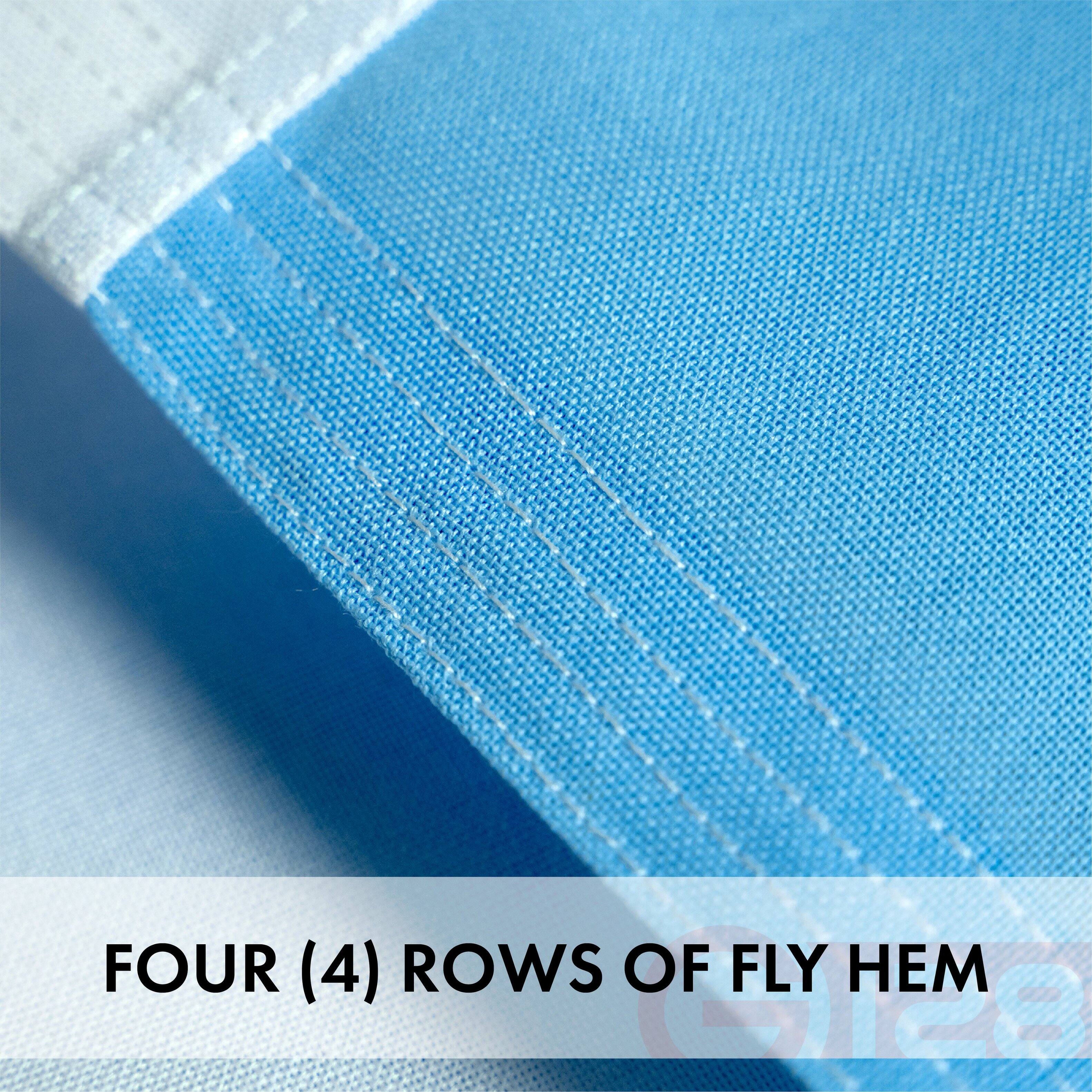 FOUR (4) ROWS OF FLY HEM