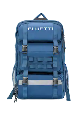 Front. BLUETTI - Handsfree2 Solar Backpack 700W - Black.