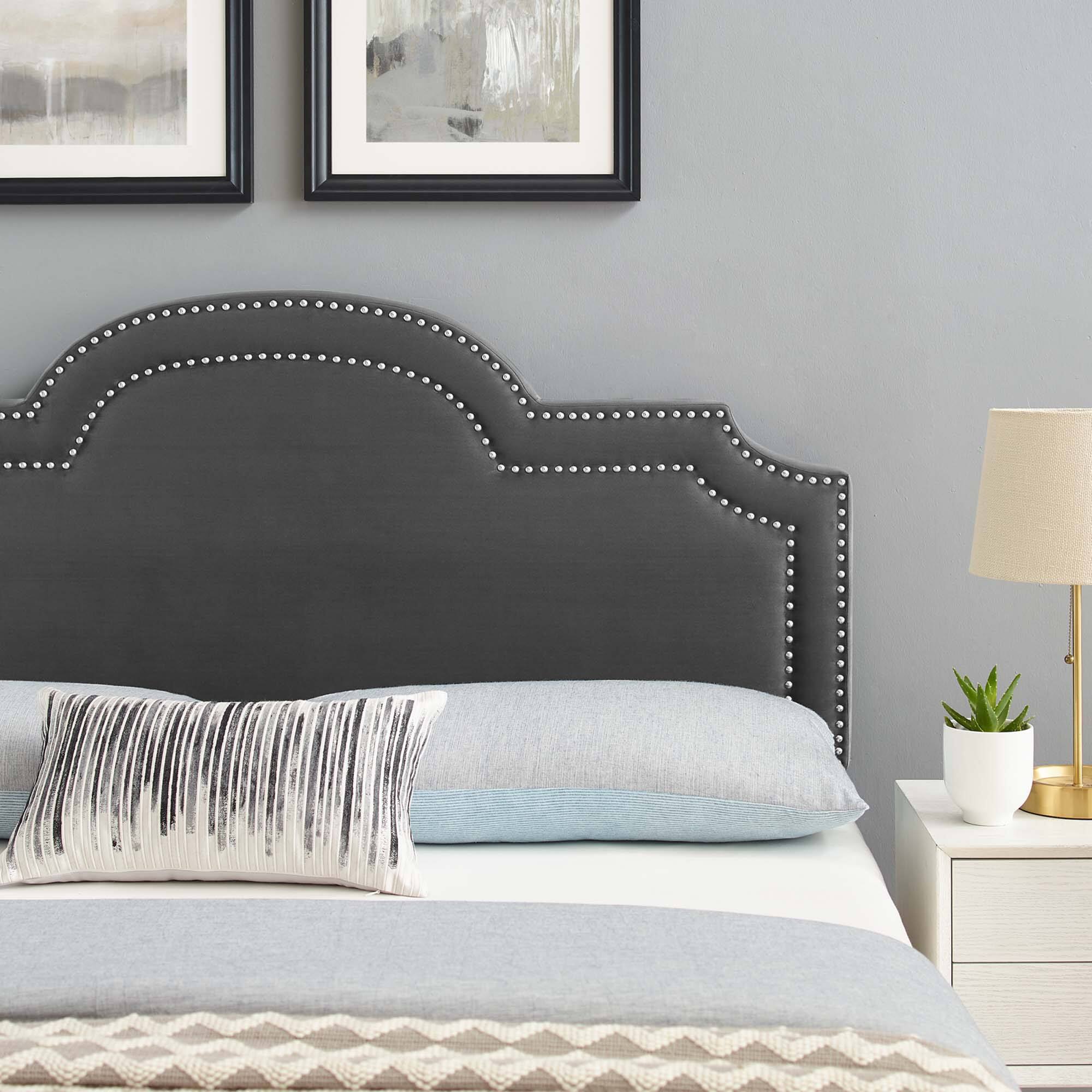 Alt View 3. Modway - Belinda Performance Velvet Twin Headboard by Modway - Charcoal.