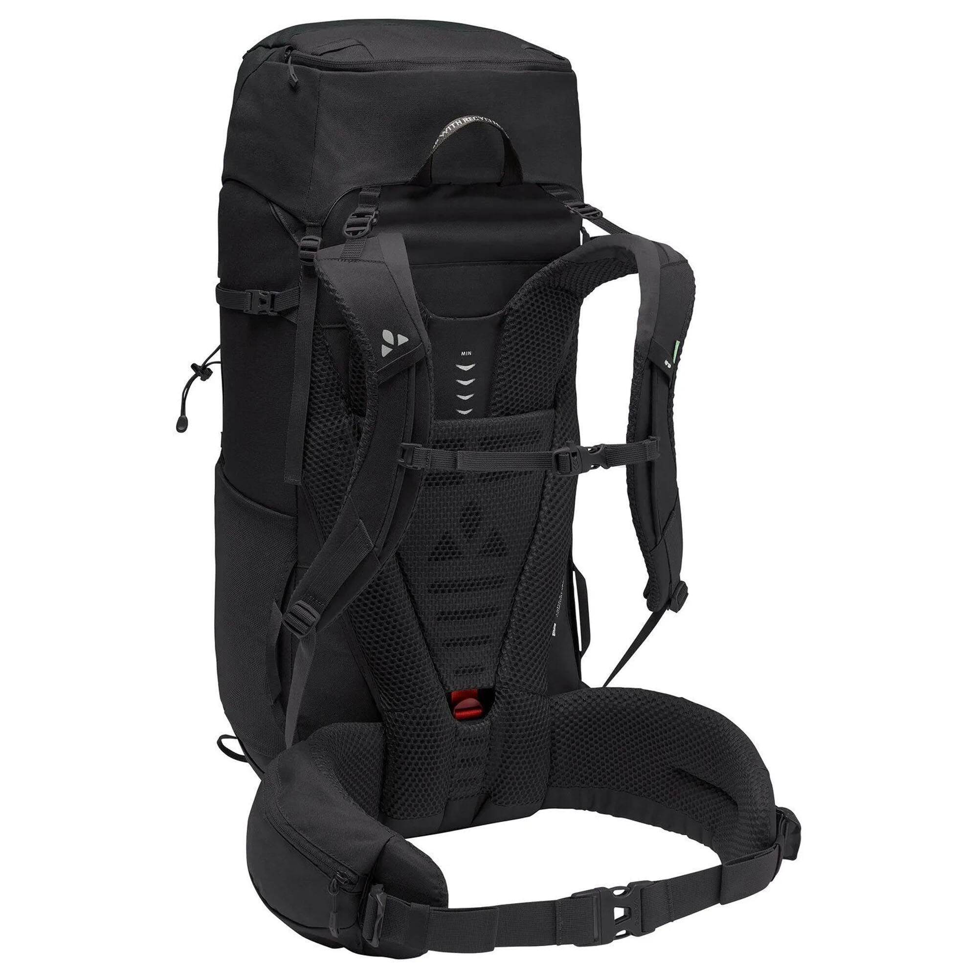 Alt View 1. VAUDE - Vaude Asymmetric 42+8 Trekking Backpack - Black - Black.
