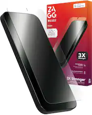 ZAGG INVISIBLE SHIELD made for Google Pixel Glass+ over 400 MILLION Devices Protected 3X Stronger Impact & Scratch Protection Protection antichoc et contre les rayures Easy. Precise Installation Installation facile et précise 3X Stronger' ZAGG tempered glassscreen protection d'un cran en verre trempé