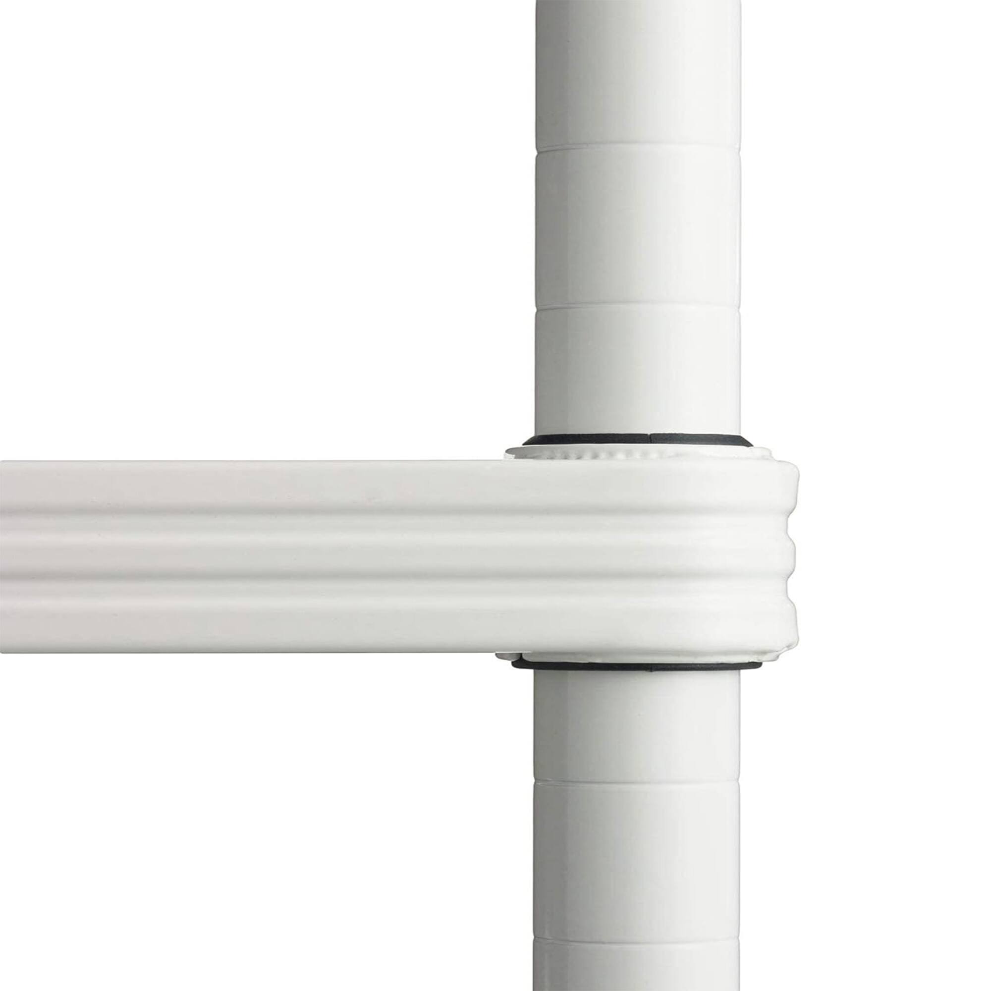 Alt View 8. Design Ideas - Design Ideas MeshWorks 6 Tier Tower Metal Storage Shelving Unit Rack, White - White.