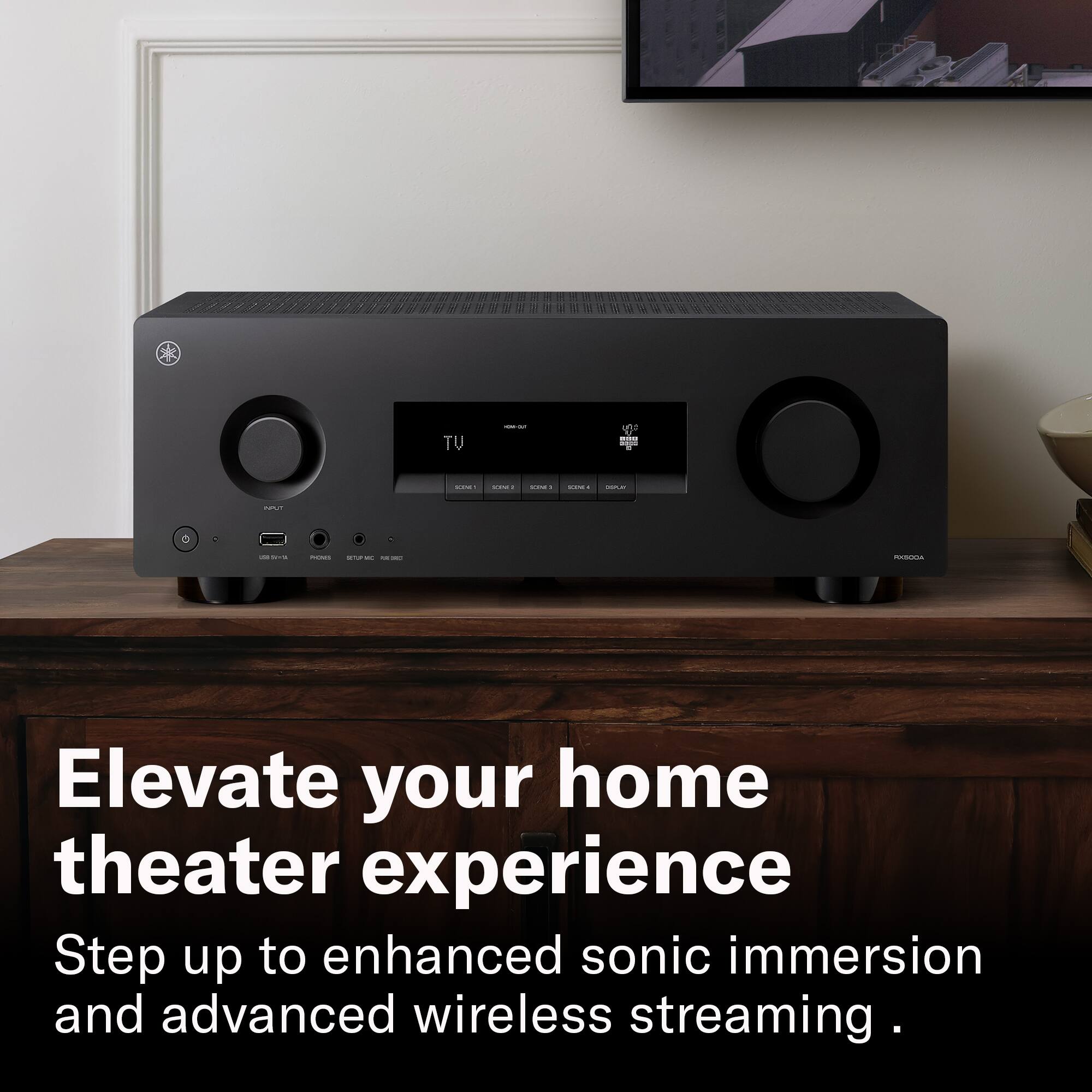 MAP 2-18 us
PICNES HUR w POR ---
TUD-MOM I KIMA SIVE MIMS
SUMA
adidas a TAJEDO
O RASODA

Elevate your home theater experience
Step up to enhanced sonic immersion and advanced wireless streaming.