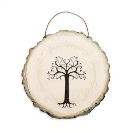 Silver Buffalo - The Lord Of The Rings White Tree Of Gondor Hanging Wall Sign | 15 x 15 Inches - Multi-Colored