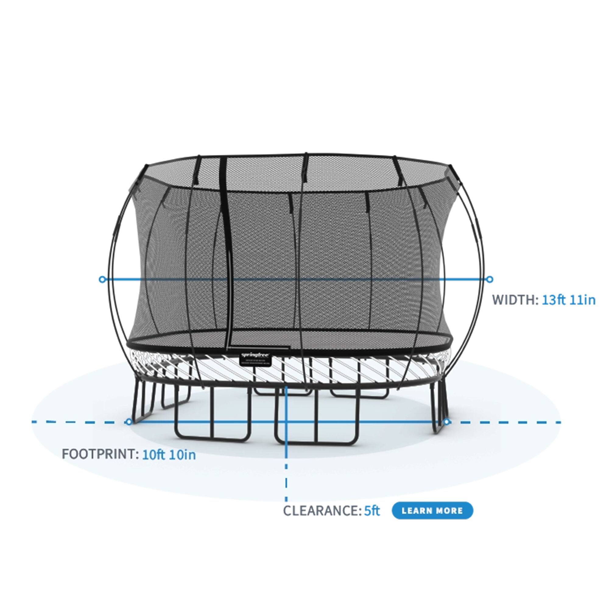 WIDTH: 13ft 11in  
FOOTPRINT: 10ft 10in  
CLEARANCE: 5ft  
LEARN MORE