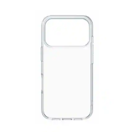 Front. Qixxronics - Qixxronics Transparent Case for iPhone 17 Pro Shockproof Clear Phone Case - Clear.