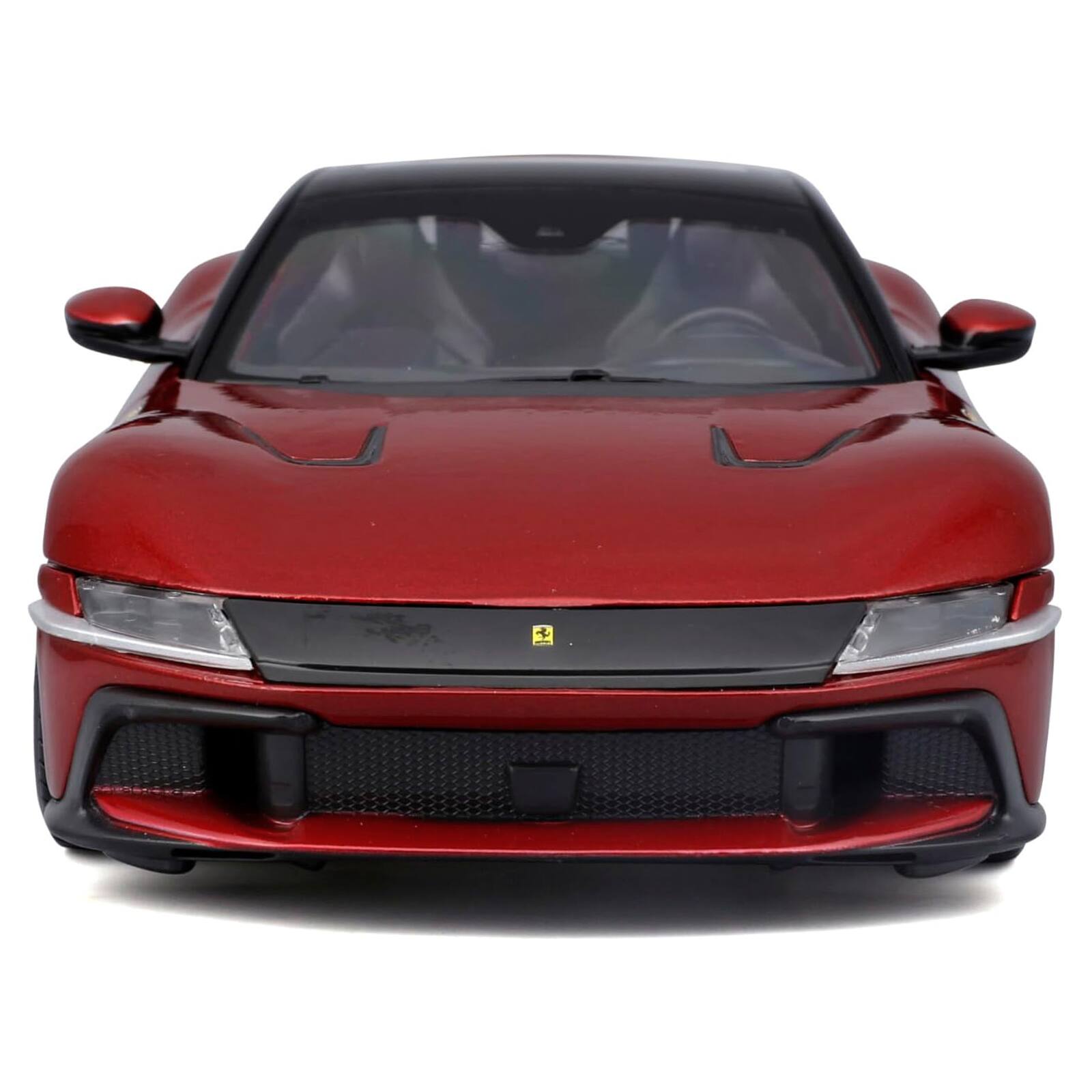 Alt View 3. Bburago - Ferrari 12Cilindri Red Metallic with Black Top "Race + Play" Series 1/24 Diecast Model Car by Bburago.