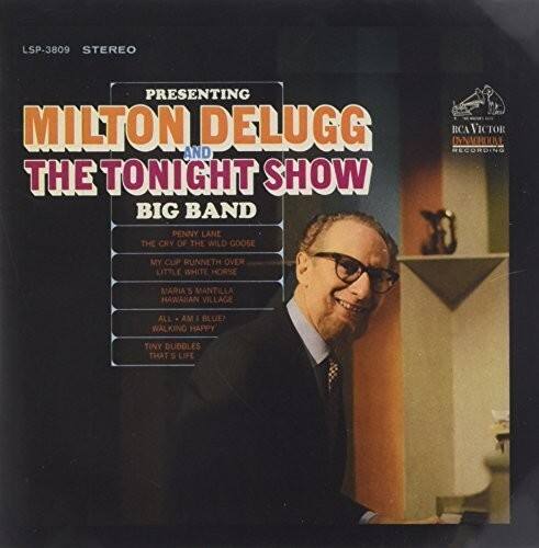LSP-3809 STEREO

PRESENTING  
MILTON DELUGG  
AND  
THE TONIGHT SHOW  
BIG BAND

PENNY LANE  
THE CRY OF THE WILD GOOSE  
MY CUP RUNNETH OVER  
MARIA'S MANTILLA  
HAWAIIAN VILLAGE  
ALL AM I BLUE?  
WALKING HAPPY  
TINY DUBBLES  
THAT'S LIFE