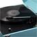 Alt View 12. Studebaker - SB6085 Bluetooth Floor Stand Turntable with CD Player and FM Radio - Teal.