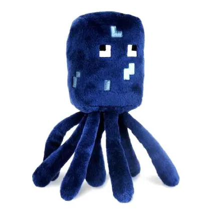 Front. Minecraft - Minecraft 7" Plush: Squid - Blue.