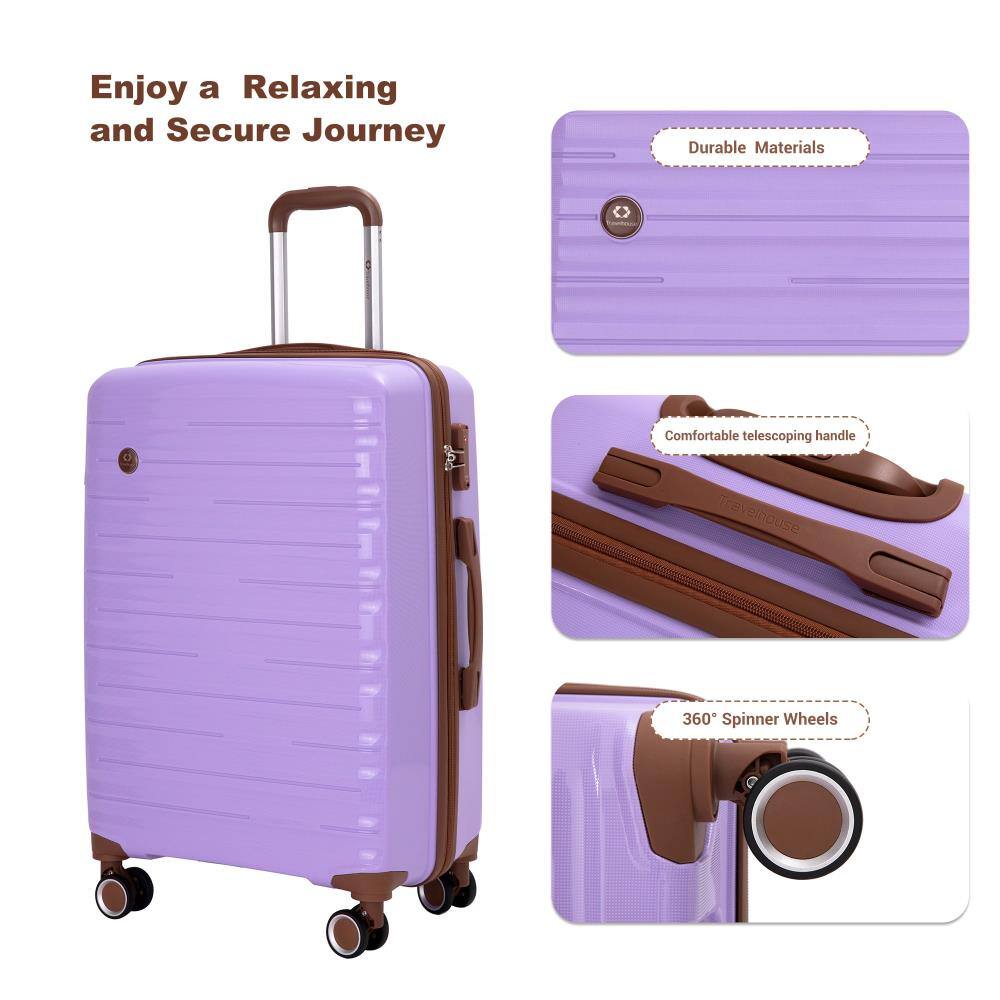 Enjoy a Relaxing and Secure Journey

- Durable Materials
- Comfortable telescoping handle
- 360° Spinner Wheels