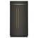 Alt View 5. KitchenAid - 25.5 Cu. Ft. Built-In Side-by-Side Refrigerator with Platinum Interior - Black Ore.