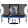 VEVOR - Outdoor Trampoline, 14FT Recreational Trampoline, ASTM Approved Trampolines with Enclosure Net & Thickened Pad - Blue,Black