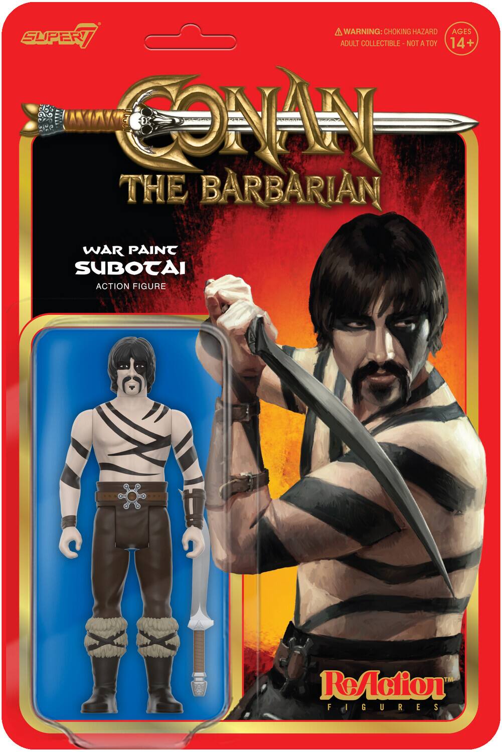 Super7 - Conan the Barbarian - Reaction WV2 - Subotai (War Paint) - Multicolor