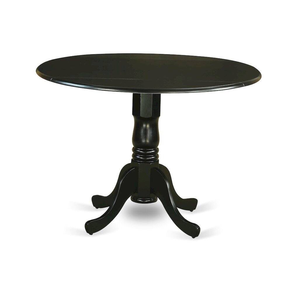 Left. FurniFact - Round Table - Black.
