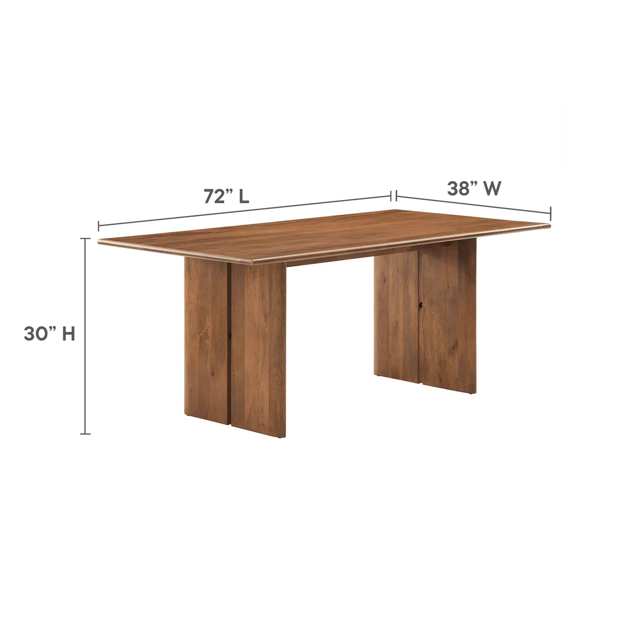 72" L x 38" W x 30" H