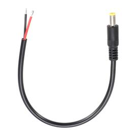 Unique Bargains - DC Power Pigtails Cable, 5.5x2.5mm Male to Bare Wire, for PC, Laptop, Toys, Cellphone, Electronic Device - Black