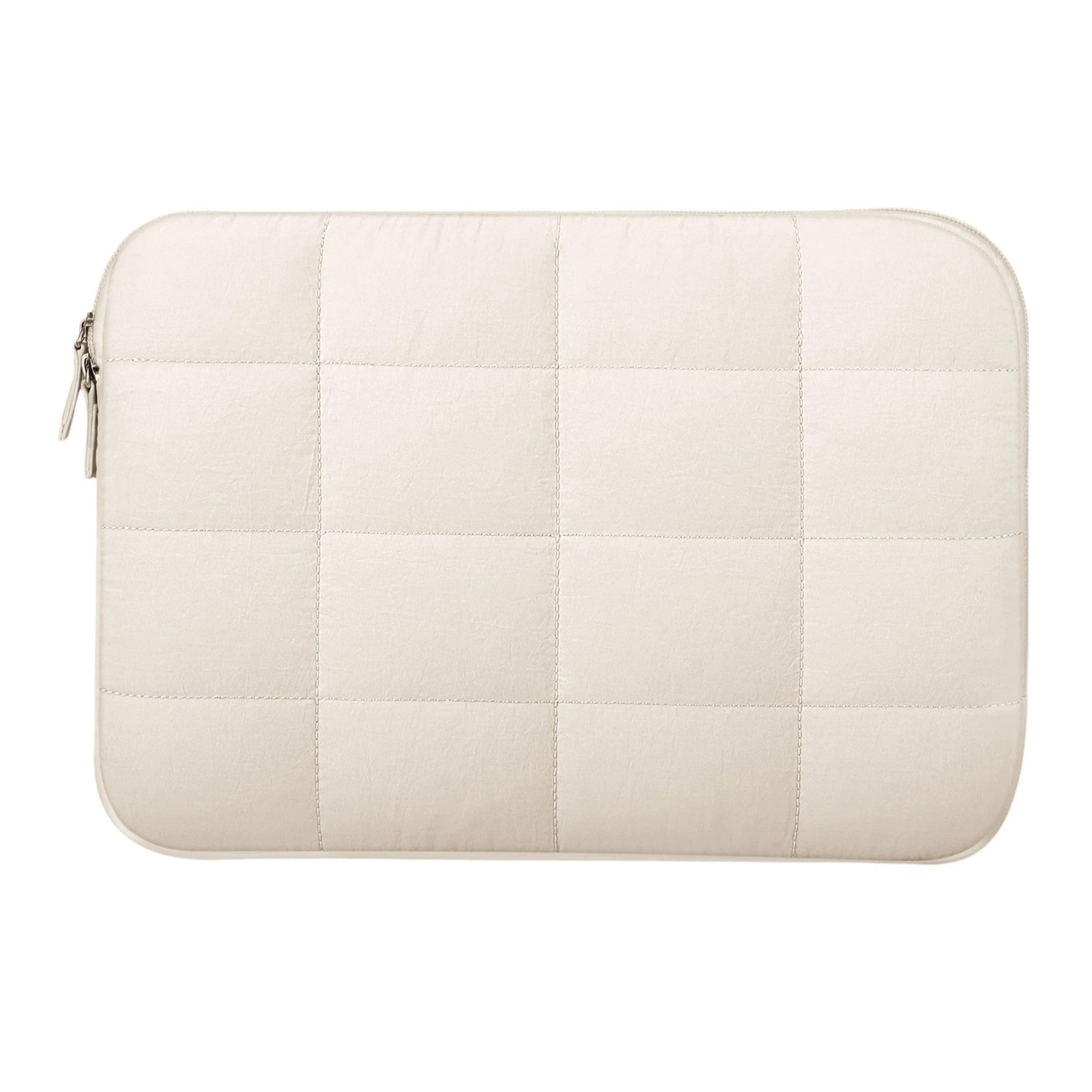 Kitcheniva - Quilted Puffer Carrying Bag Sleeve Case For MacBook Neo 13 Inch A3404 (2026) - Beige