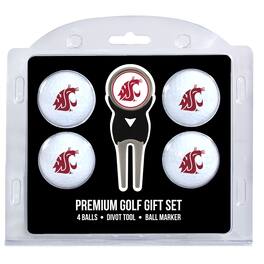Team Golf - Washington State Cougars 4-Ball Gift Set - Multicolor