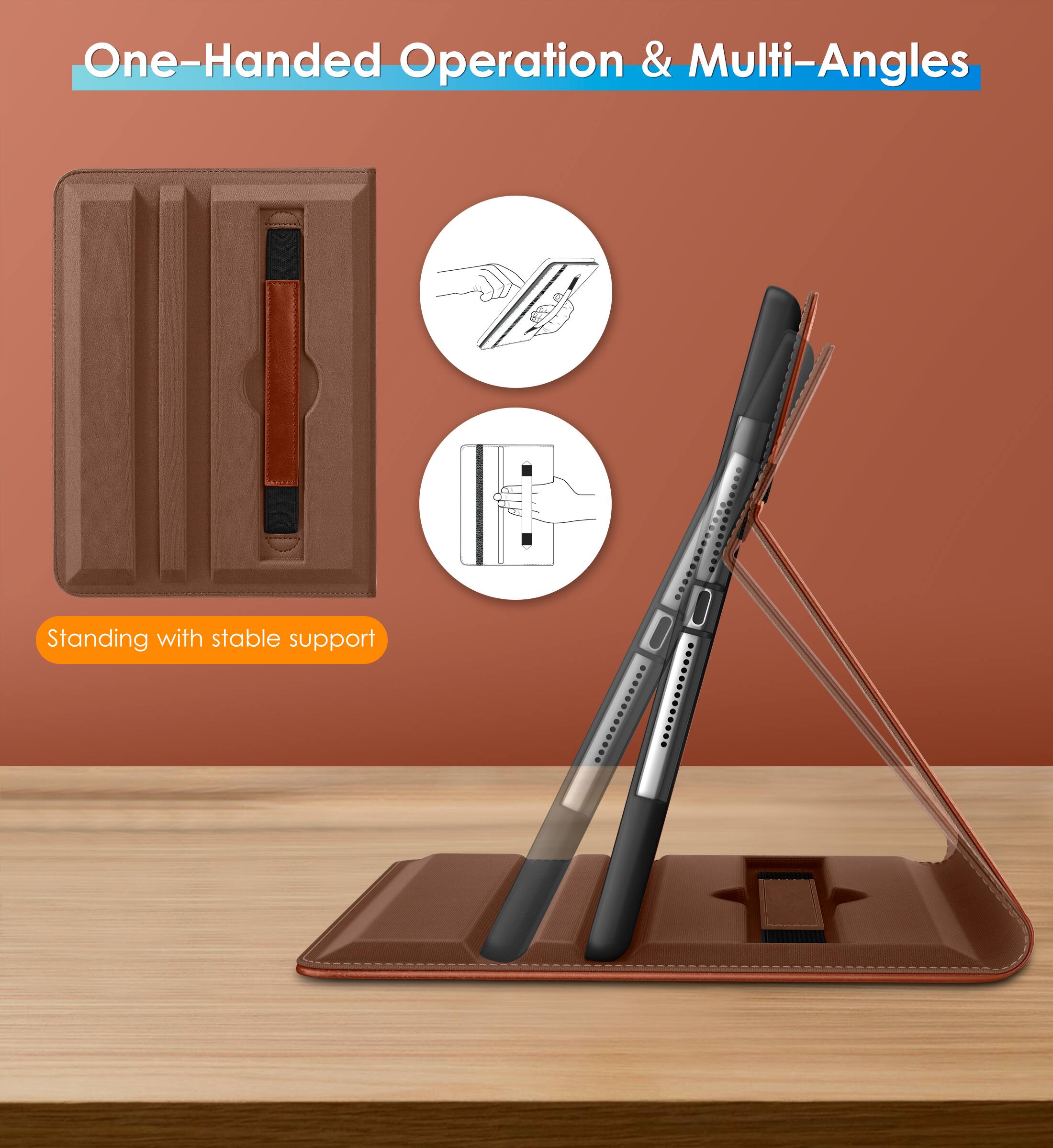 One-Handed Operation & Multi-Angles

Standing with stable support