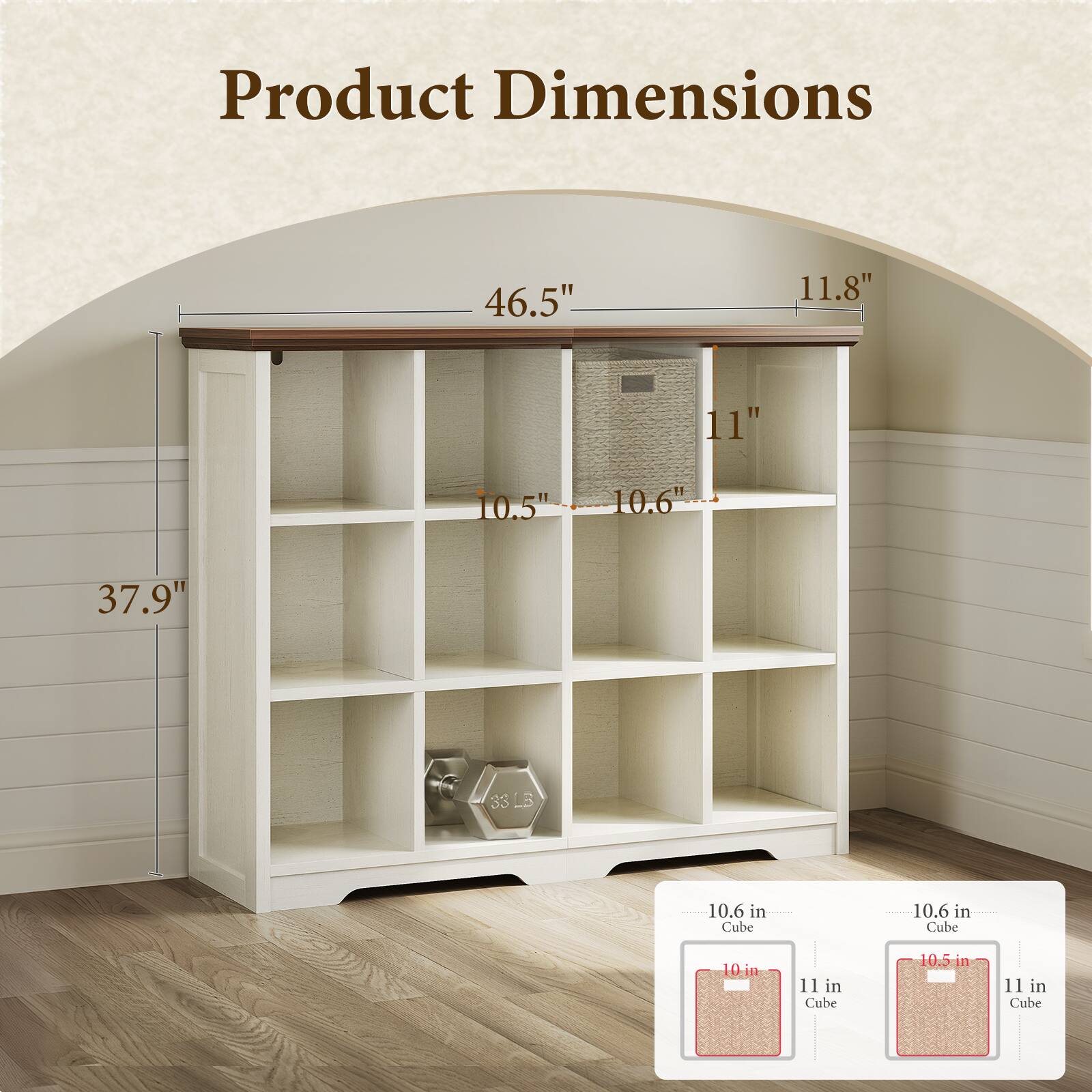 Product Dimensions: 46.5" x 11.8" x 11" x 10.5" x 10.6" x 37.9" x 33 LB

Cube Dimensions: 10.6 in Cube, 10.6 in Cube, 10 in x 11 in Cube, 10.5 in x 11 in Cube
