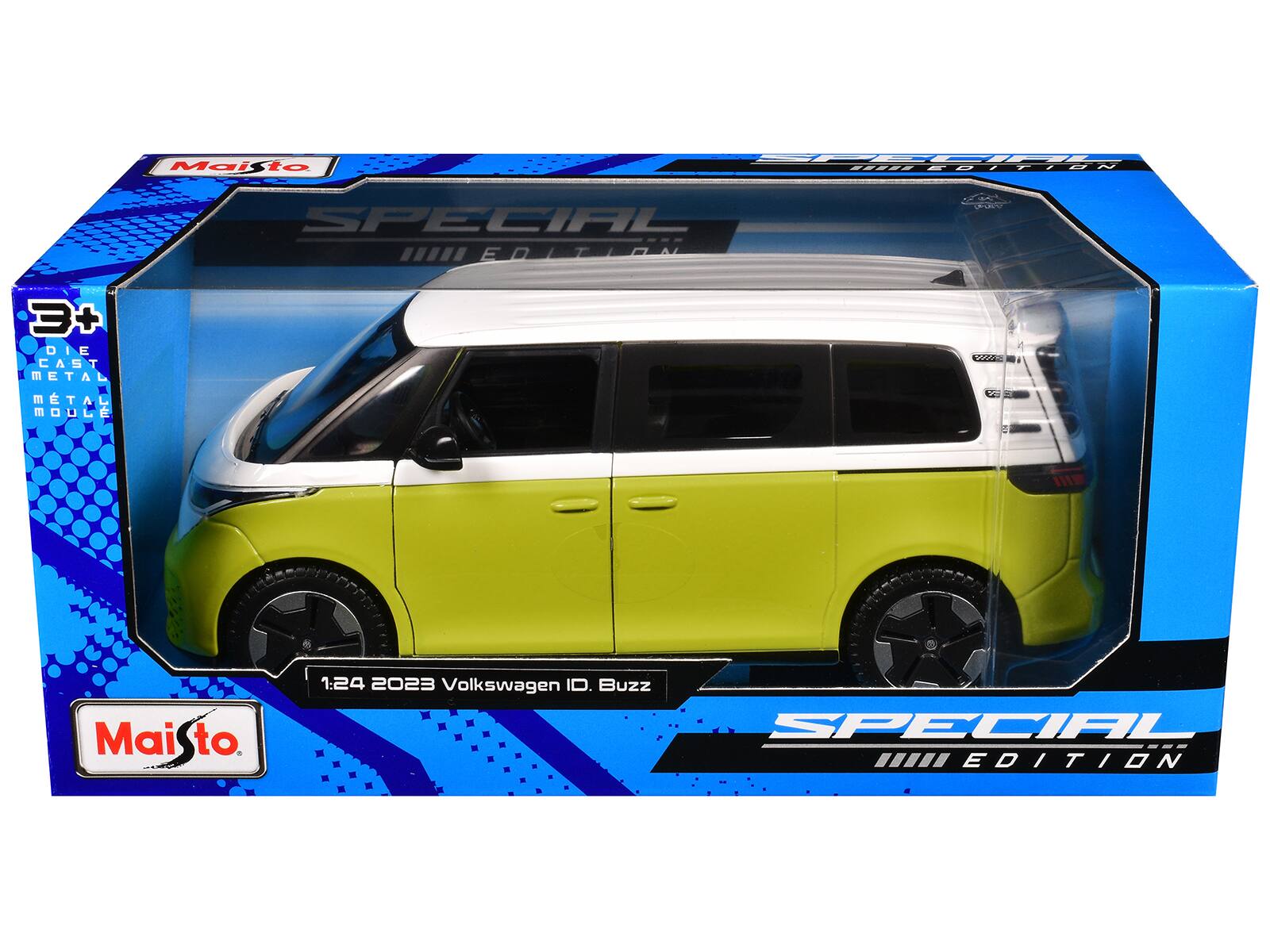 Maisto LPIR / TEE FOIEN SPECIAL EDITION DOO 3+ DIE CAST METAL MOULE 2002 Y IE Mai to 1:24 2023 Volkswagen ID. Buzz SPECIAL EDITION