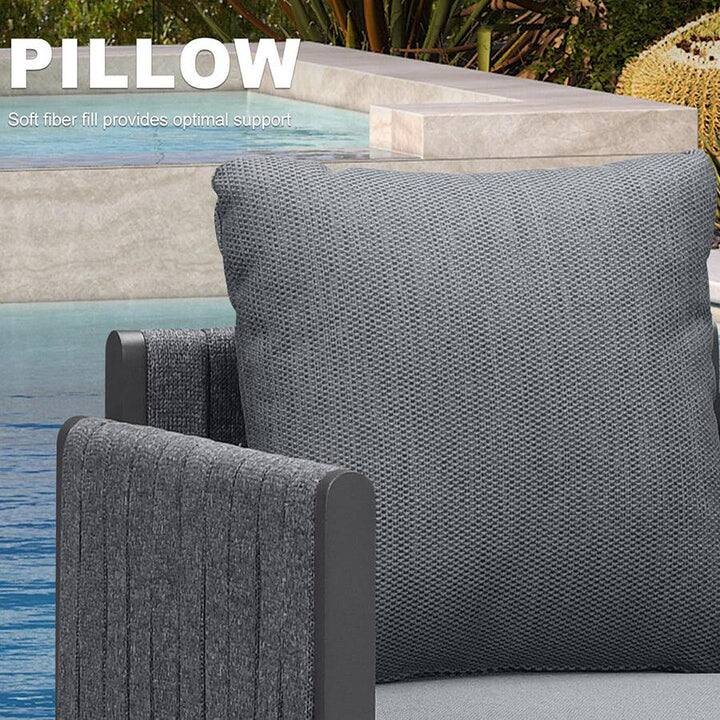 PILLOW  
Soft fiber fill provides optimal support