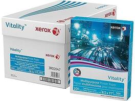 Xerox - Vitality 8.5" x 11" Multipurpose Paper, 20 lbs., 92 Brightness, 500 Sheets/Ream, 10 Reams/Carton - White