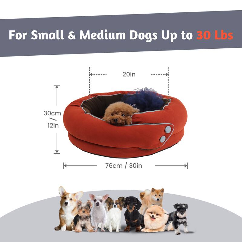 For Small & Medium Dogs Up to 30 Lbs

20in / 30cm  
12in / 30cm  
76cm / 30in