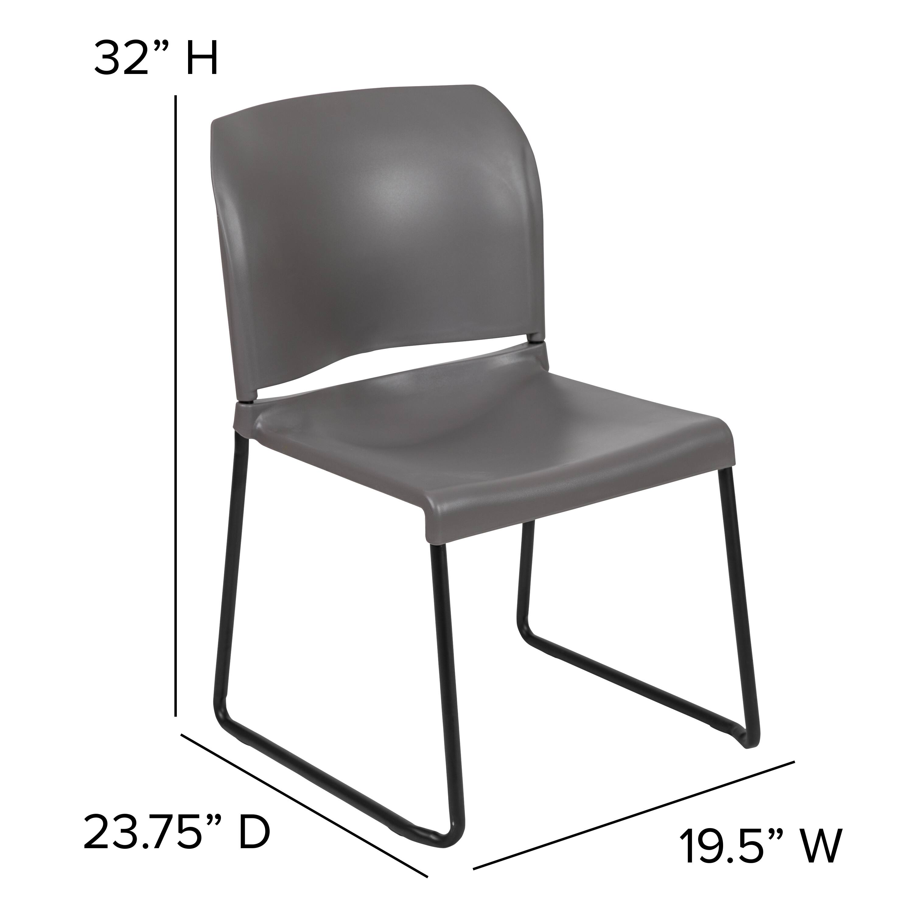 32" H  
23.75" D  
19.5" W