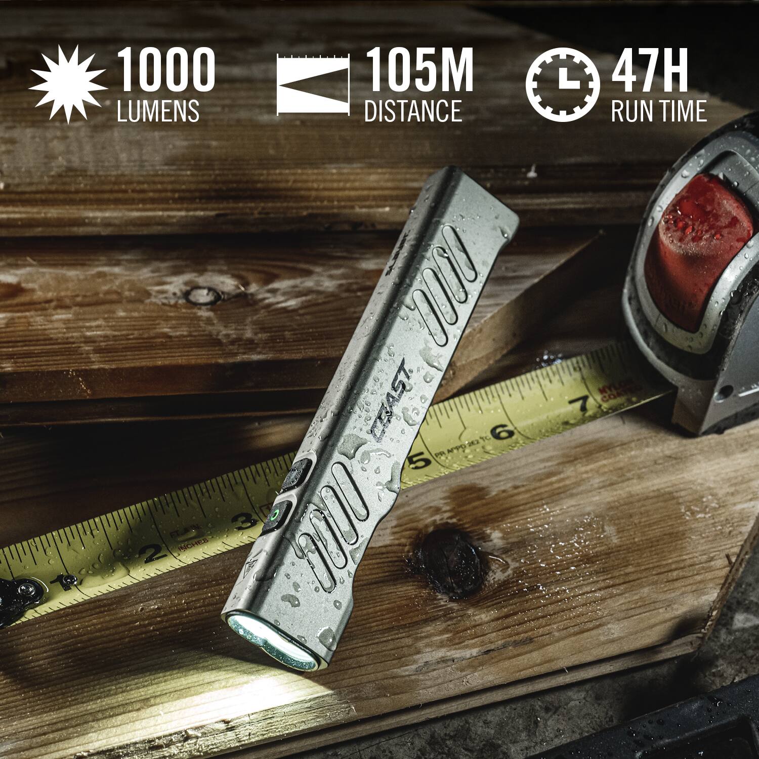 Coast COAST® SLAYER LASER 1000 Lumen USB C Rechargeable LED