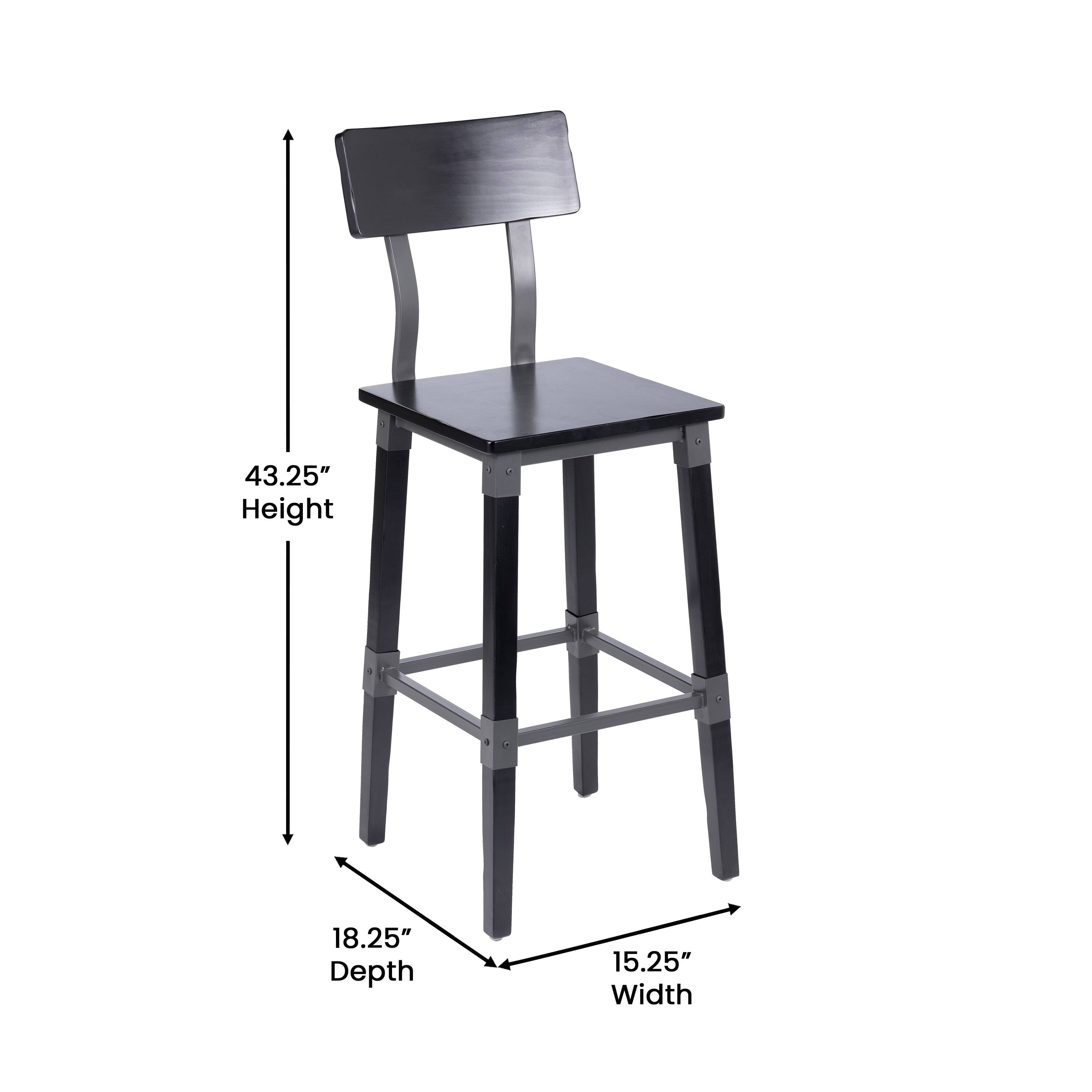 43.25" Height  
18.25" Depth  
15.25" Width
